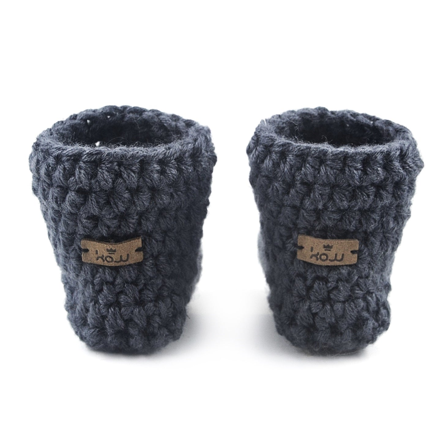 Charcoal Bamboo Baby Booties