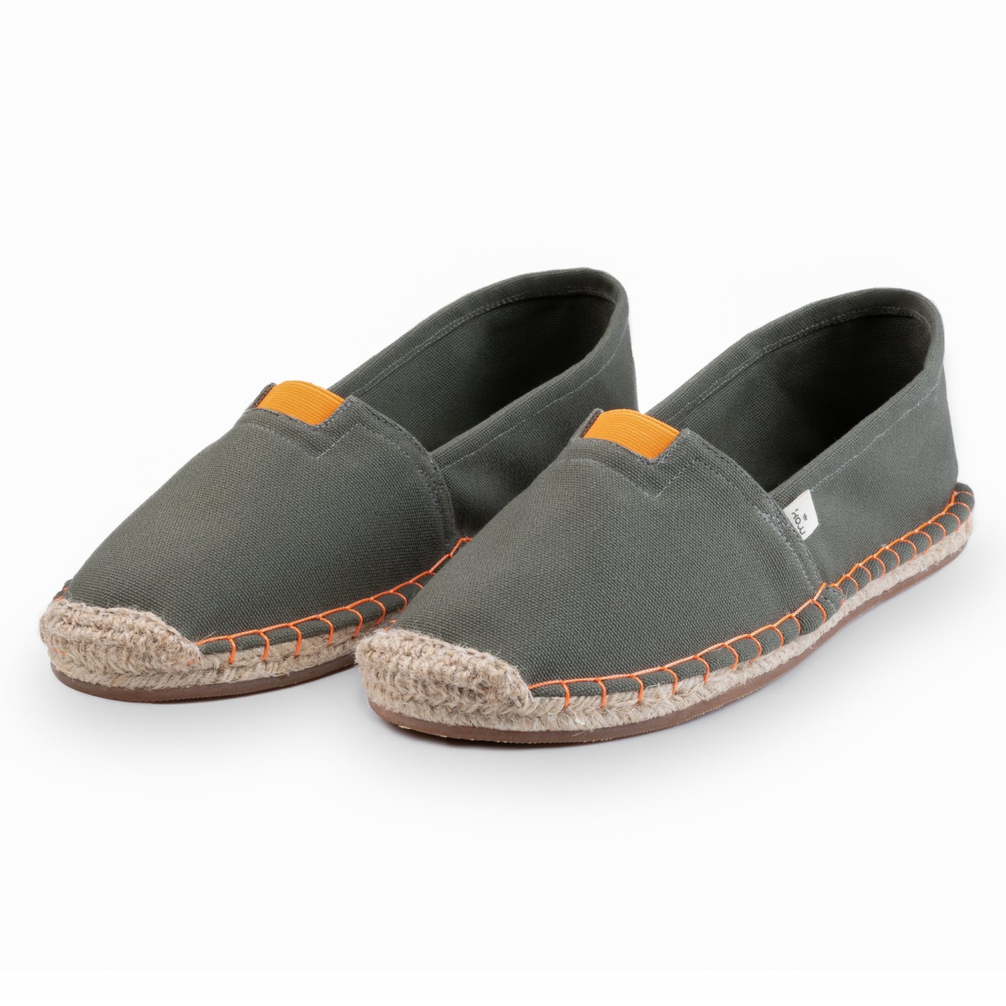 Kingdom of Wow Khaki Green Handmade Espadrilles for Women