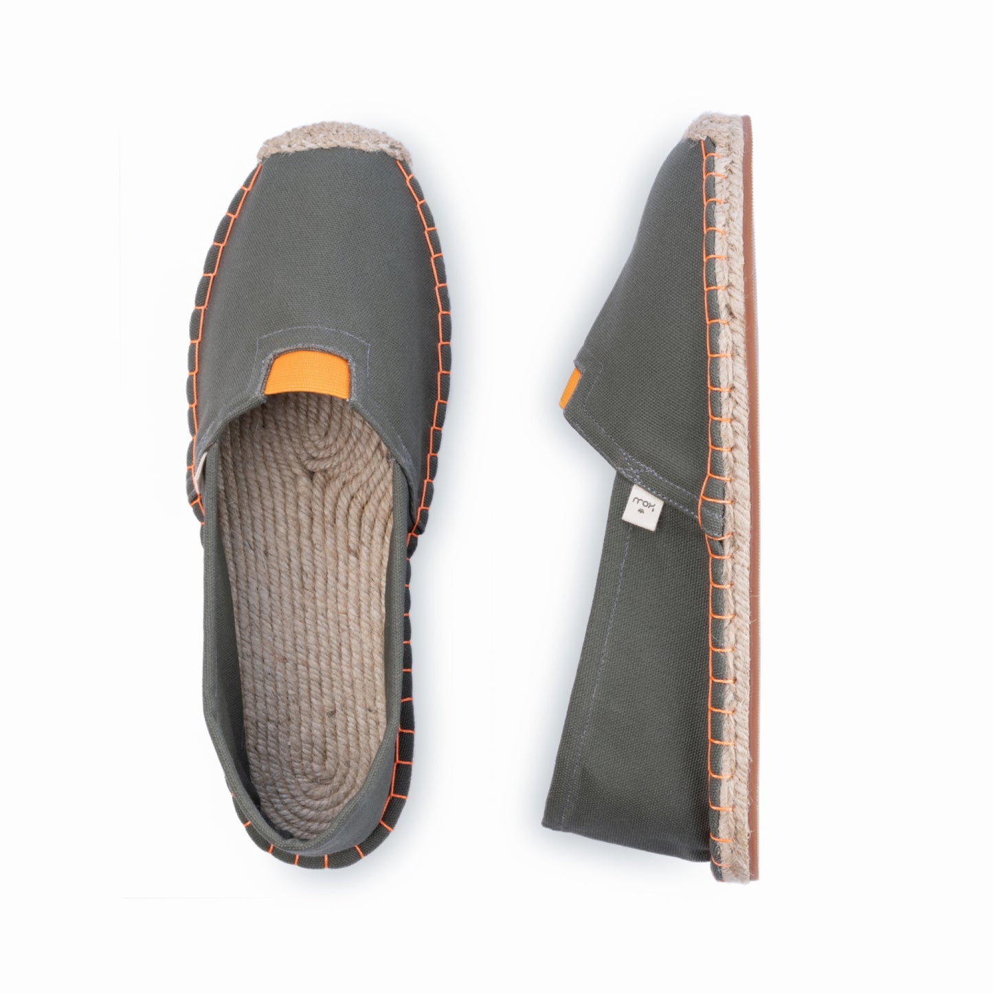 Kingdom of Wow Khaki Green Handmade Espadrilles for Women