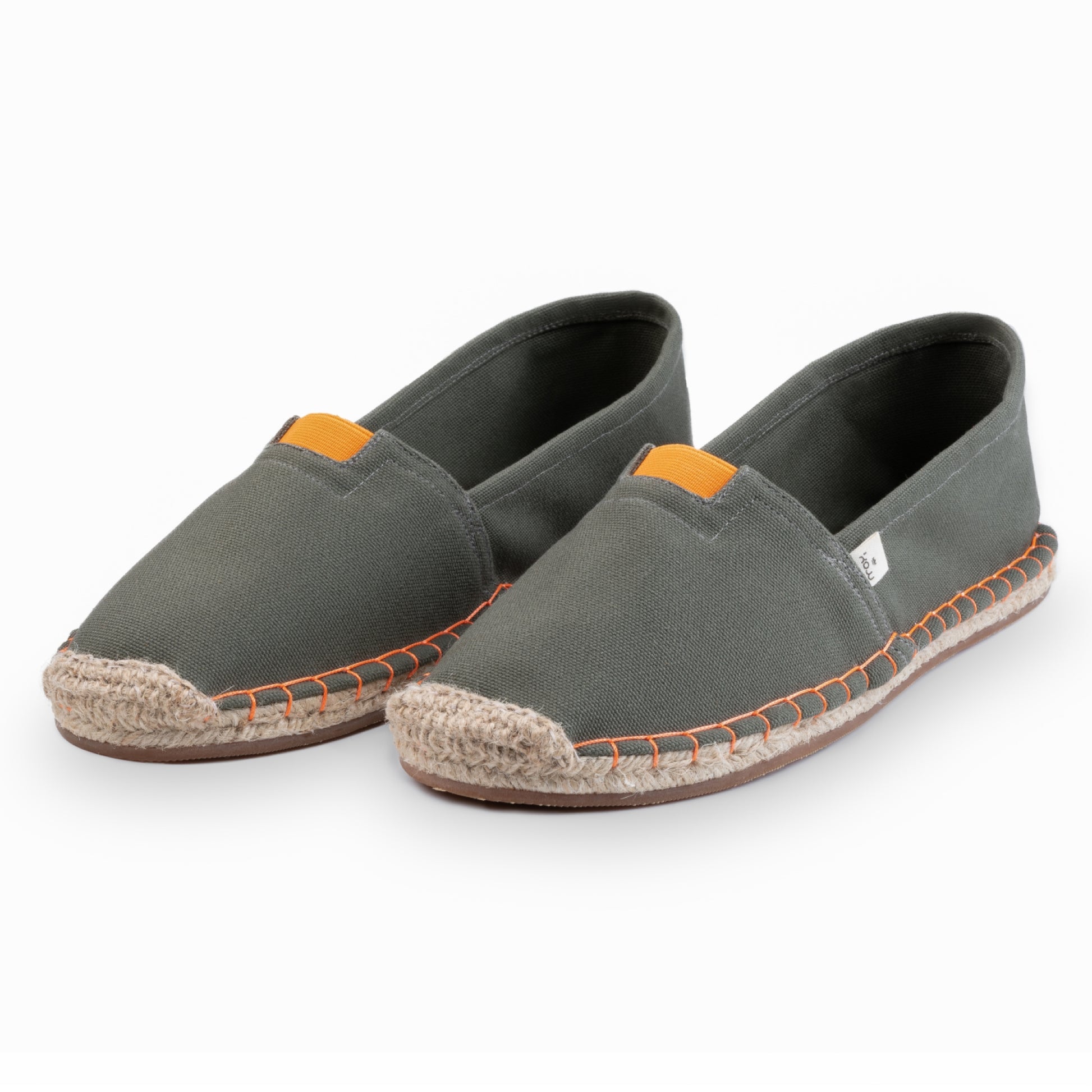 Kingdom of Wow Khaki Green Handmade Espadrilles for Women