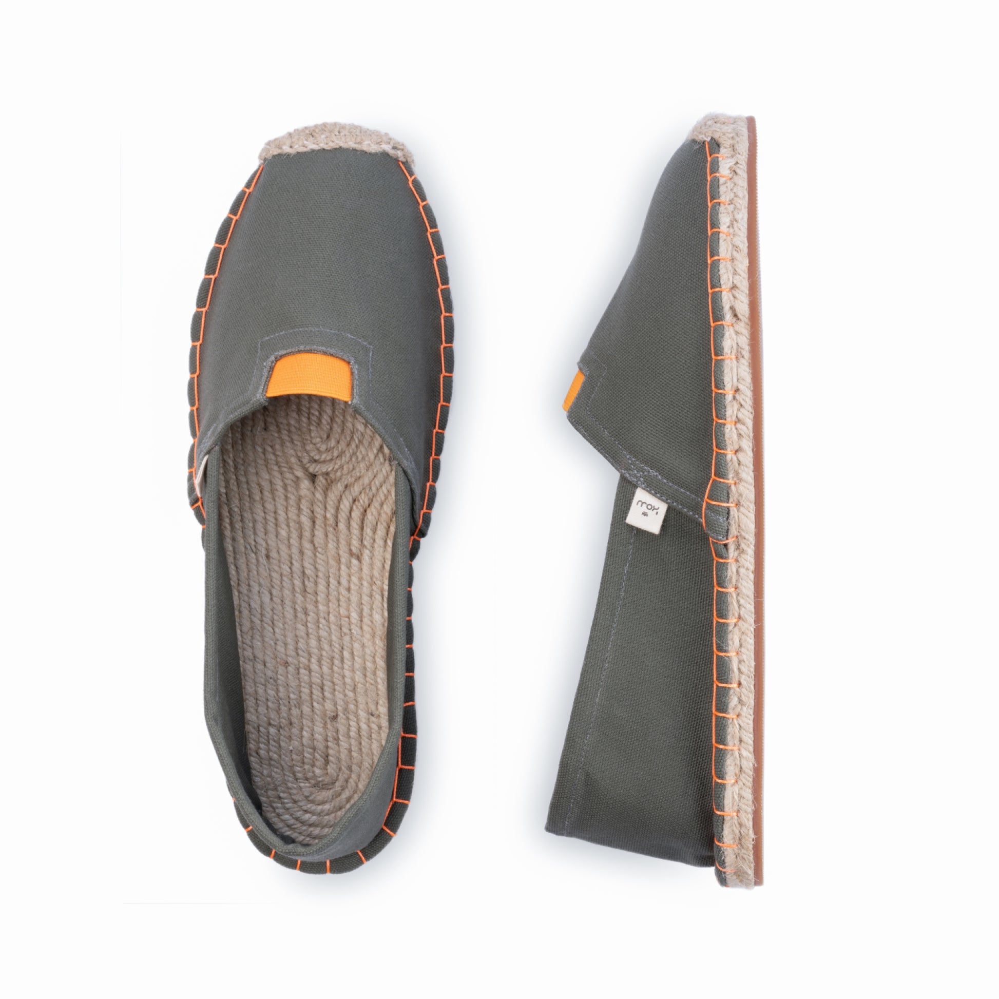 Kingdom of Wow Khaki Green Handmade Espadrilles for Women
