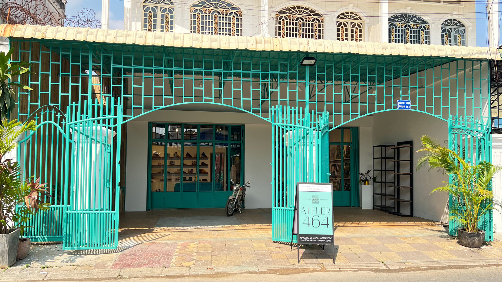 Store front of Atelier 464 in Phnom Penh. 