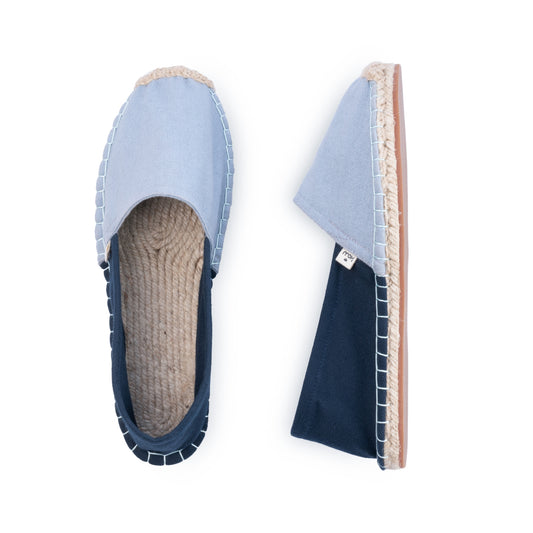 Kingdom of Wow Songbird Blue Handmade Espadrilles for Women